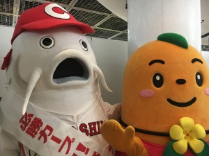 広島のゆるキャラさんに会ったコイ   